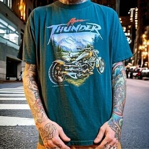 Vintage biker motorcycle t shirt